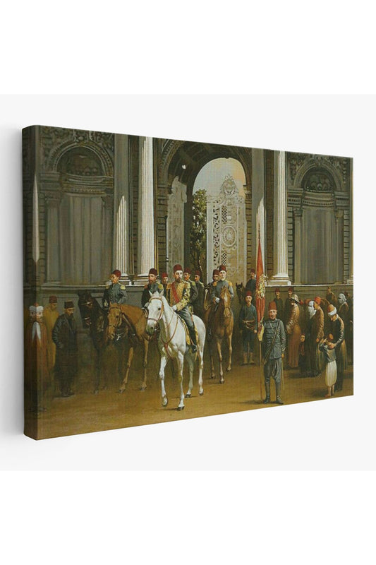 Abdülhamin Han Dolmabahçe Sarayı Tablosu-6557