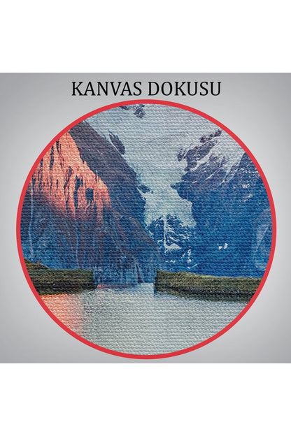 Bachalpsee Gölü ve İsviçre Alpleri Dekoratif Kanvas Duvar Tablosu-3624