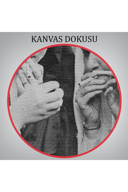 Sigara İçen Rahibeler Vintage Fotoğraf Tablo, Siyah ve Beyaz Kanvas Tablo-5376