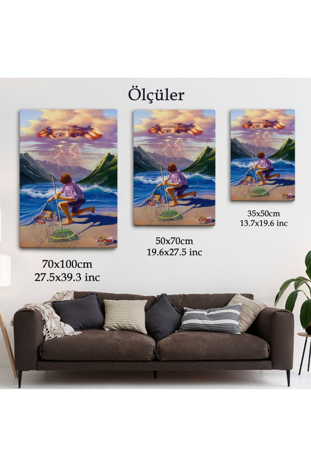 Çevre Temizliği Temalı Duvar Tablosu-6075