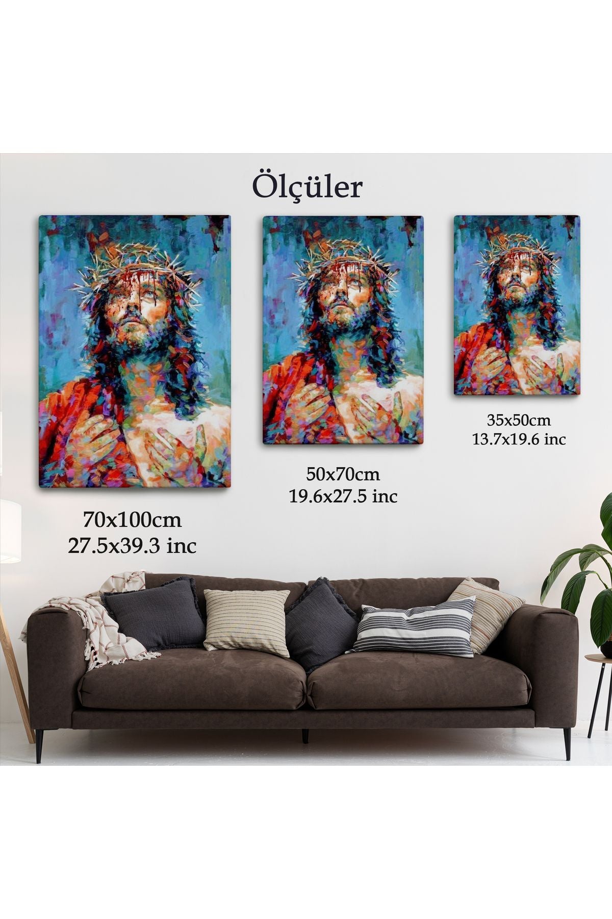 Dekoratif Kanvas Tablo, Duvar Tablosu-Hz İsa Mesih 6308