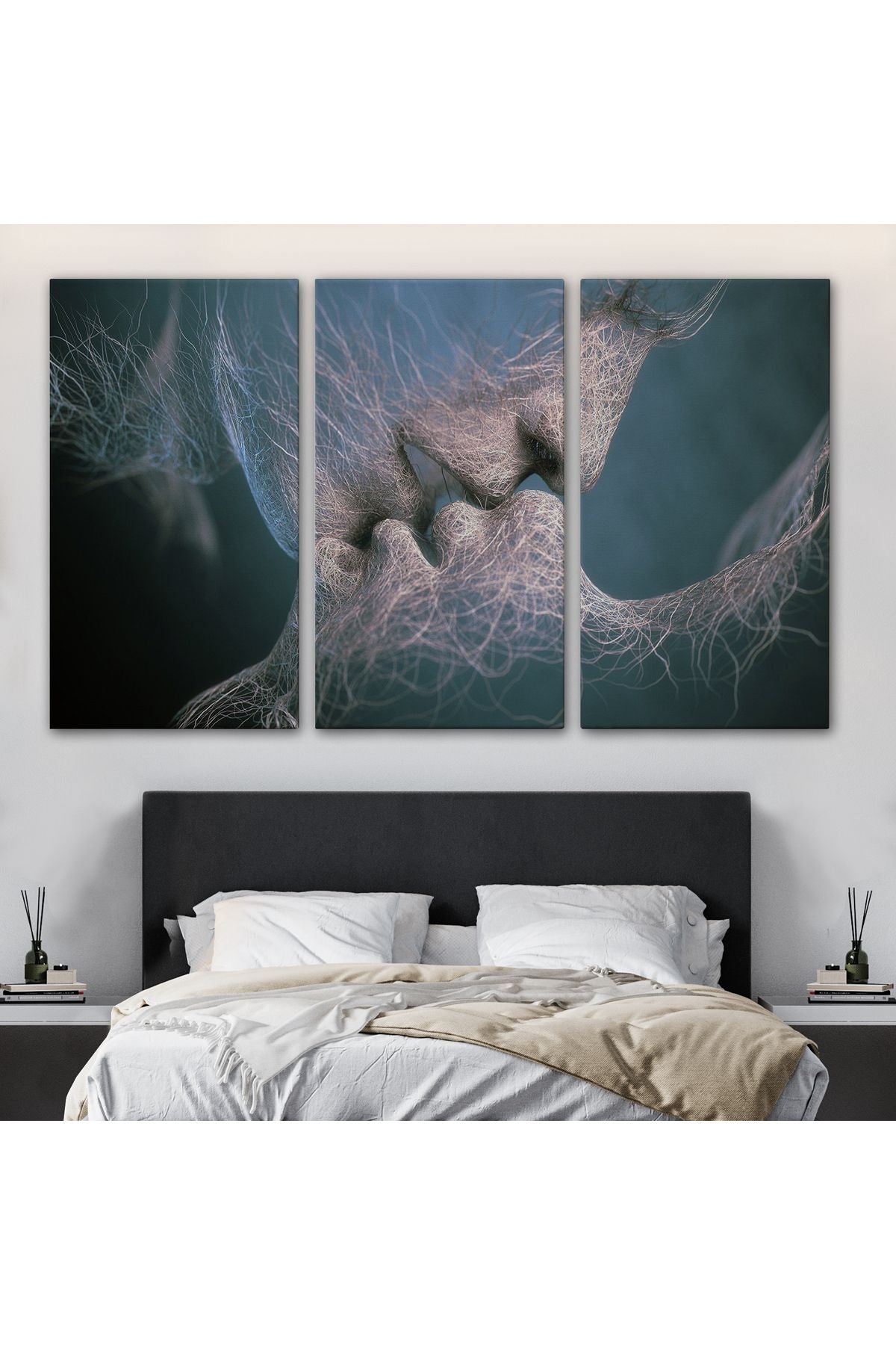 Erkek ve Kadın Sanatı Kanvas Tablo, Romantik Aşk Kanvas Tablo, Aşk Posteri-5378