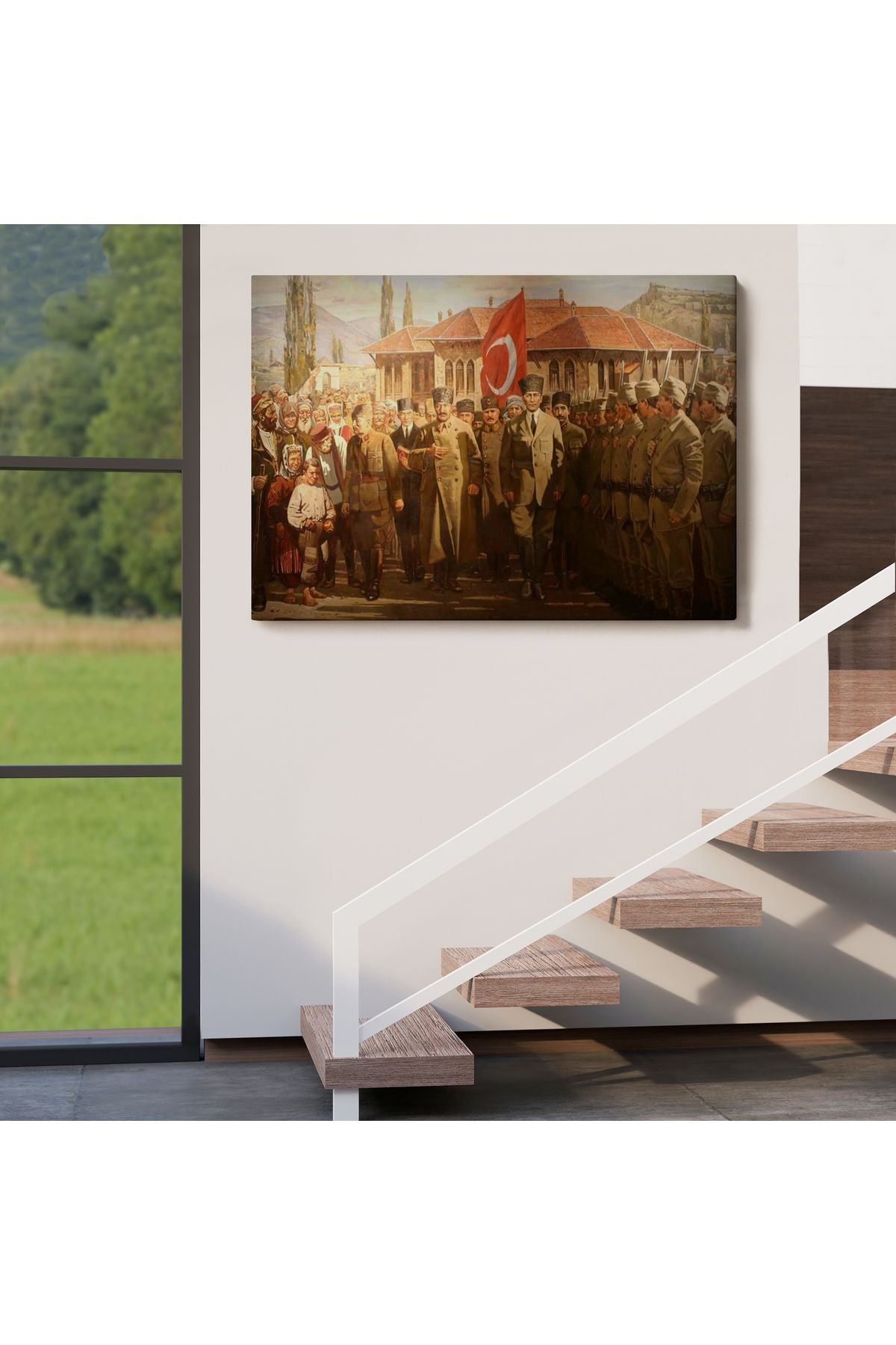 Atatürk'ün TBMM’den Cepheye Uğurlanma Tablosu-6552
