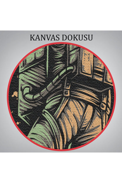 YB HG Ay'da Basketbol Oynayan Astronot Kanvas Tablo-5067