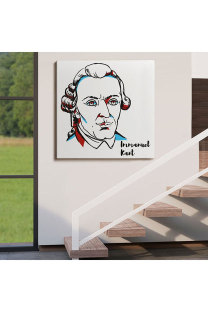 Immanuel Kant Dekoratif Kanvas Tablo-5820