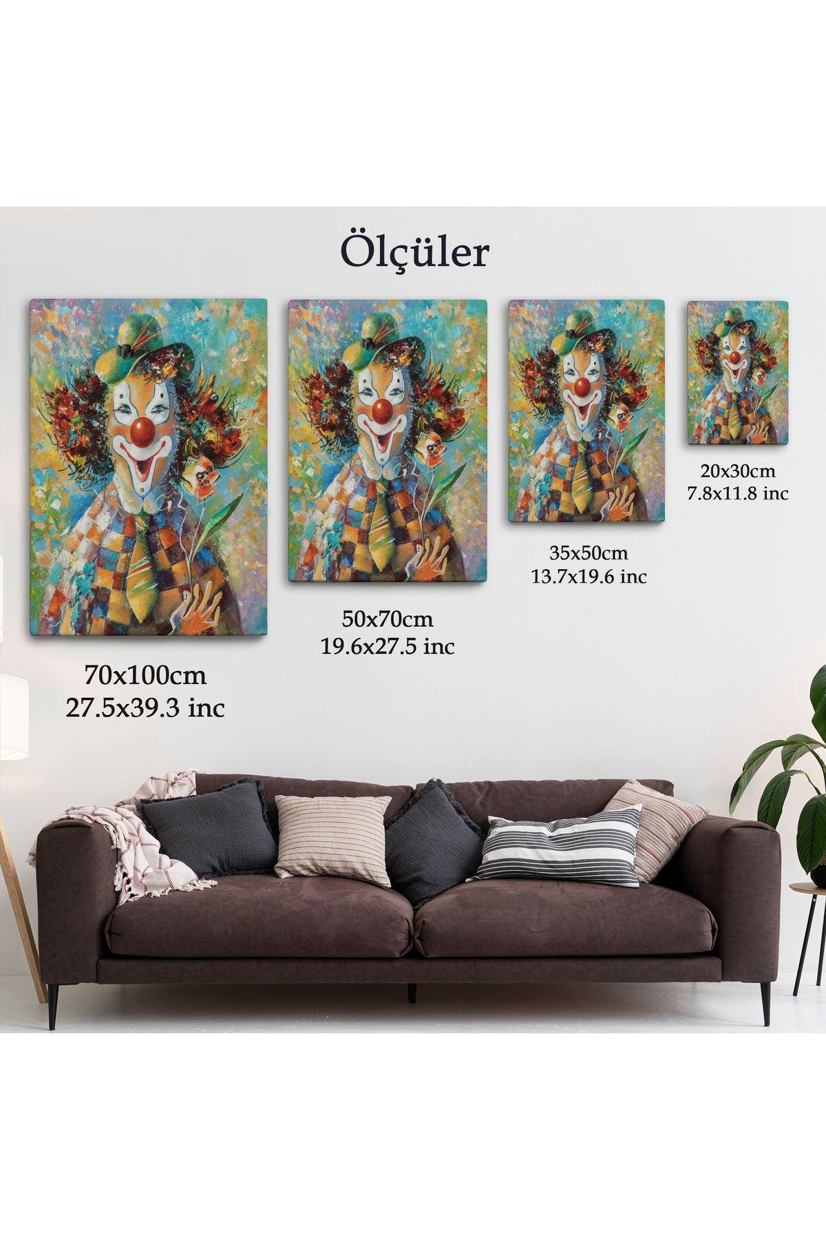 Renkli Palyaço Tablosu-5934