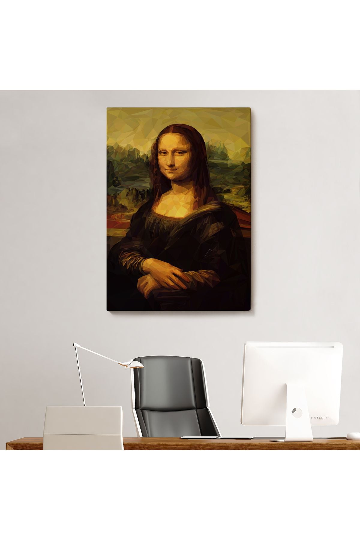 Mona Lisa Leonardo da Vinci tablosu Dekoratif Kanvas Duvar Tablosu-5955