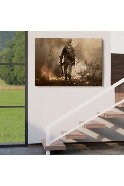 Dekoratif Kanvas Tablo-Call Of Duty PC Oyunu Duvar Tablosu 6572