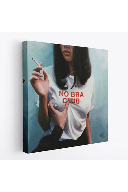 NW Özel No Bra Club,  Sütyensizler Külübü Kanvas Tablo-5102