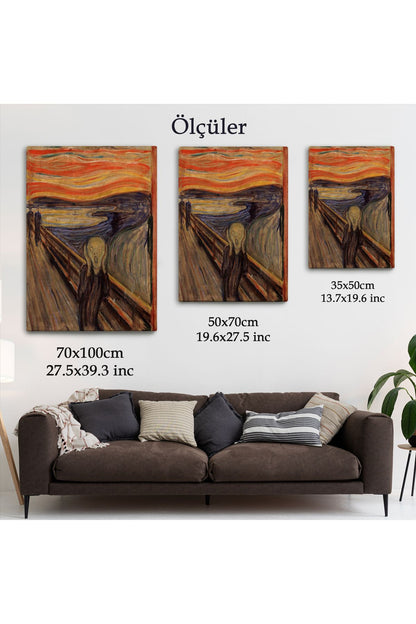 Edvard Munch'un Çığlık İsimli Eseri Kanvas Tablo-5116