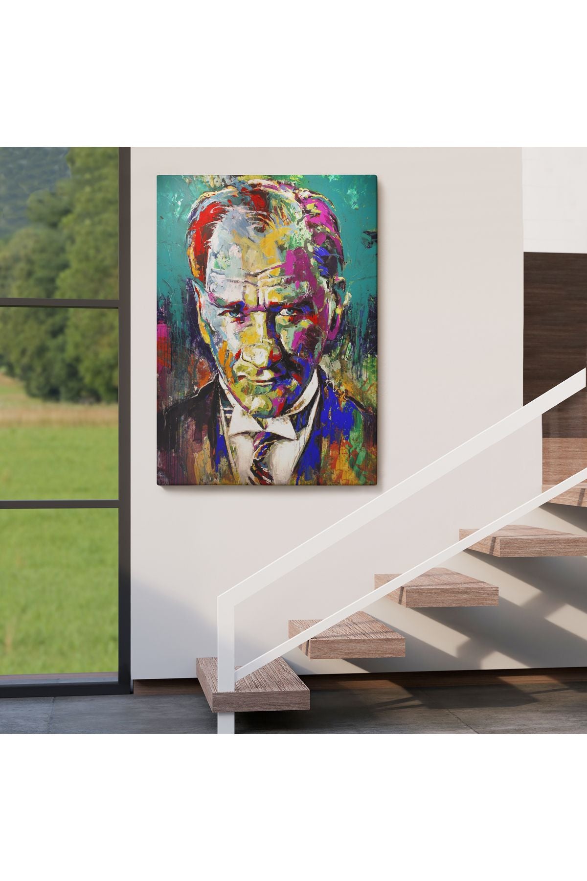 Renkli Mustafa Kemal Atatürk Tablosu-6327