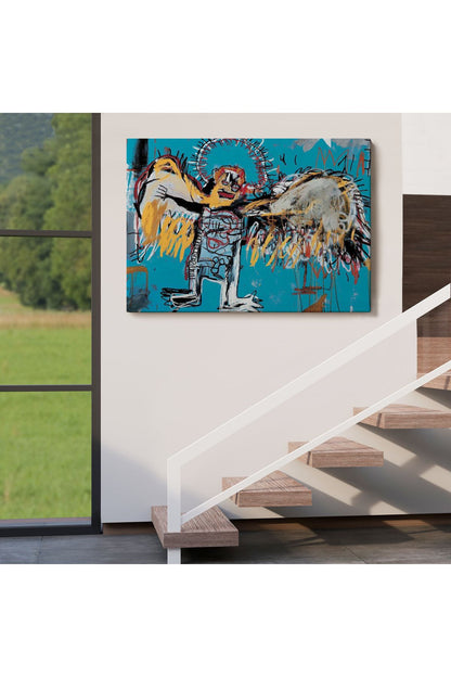 Jean Michel Basquiat'ın Düşmüş Melek Eseri Kanvas Tablo-5000