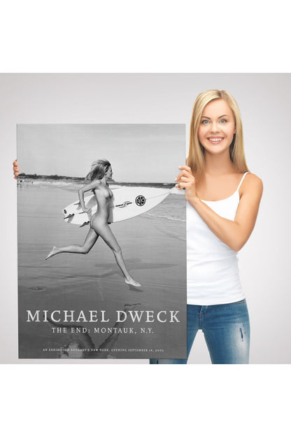 Çıplak Sörfçü Kadın Kanvas Tablo-5241