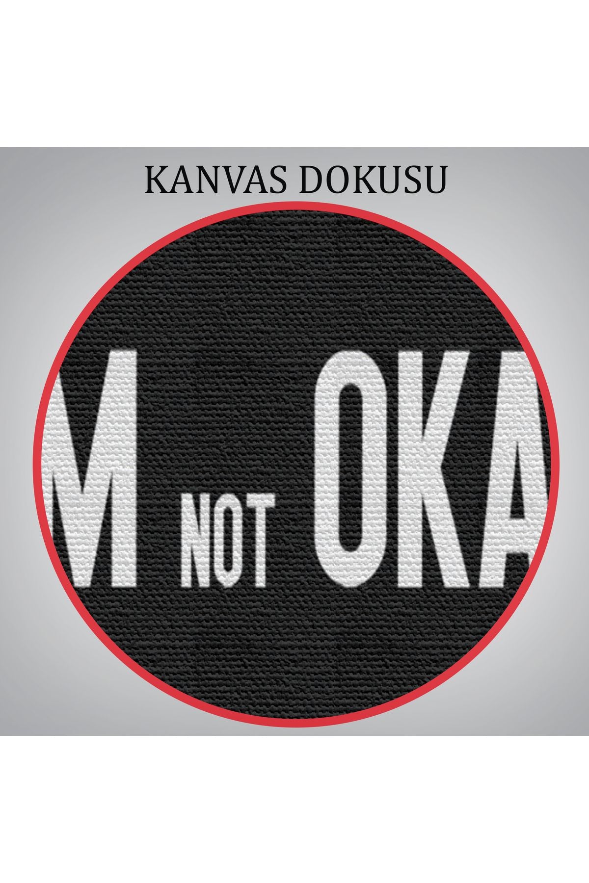 Ben İyi Değilim Kanvas Tablo, Aykırı Duvar Sanatı, Tablo-5371