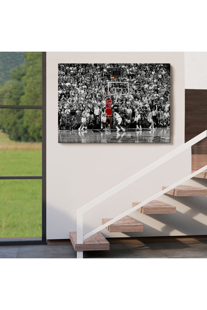 Michael Jordan Maç Sonu Şutu Kanvas Tablo, Chicago Bulls Nba-5088