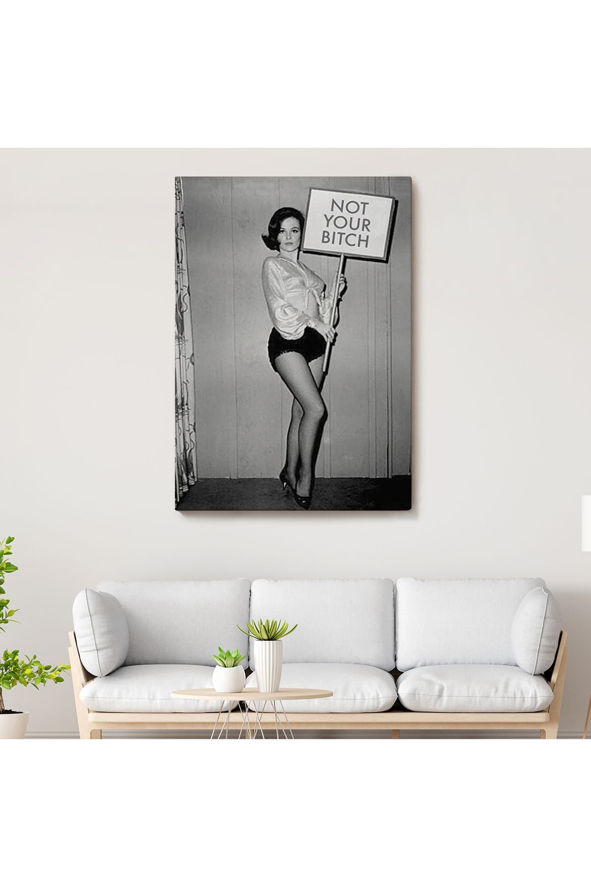 Kadın Hakları Feminist Vintage Kadın Kanvas Tablo-5235