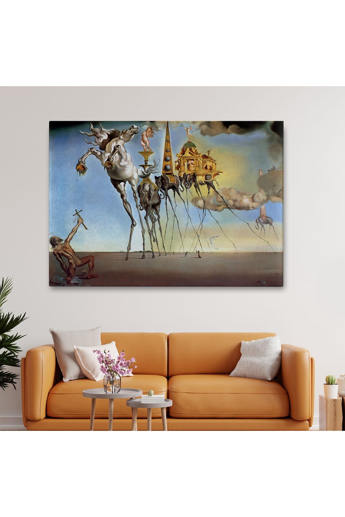 Salvador Dali - The Temptation of St. Anthony Kanvas Tablo-5162