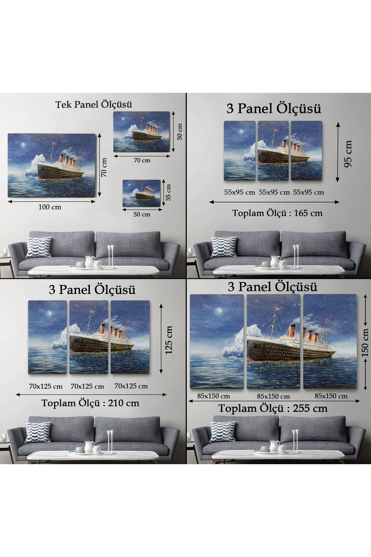 Titanik Gece Manzarası Duvar Tablosu-1238