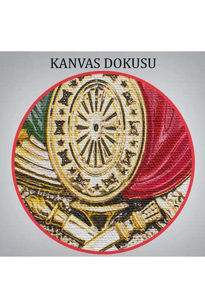 Osmanlı Tuğrası Dekoratif Kanvas Tablo-5805