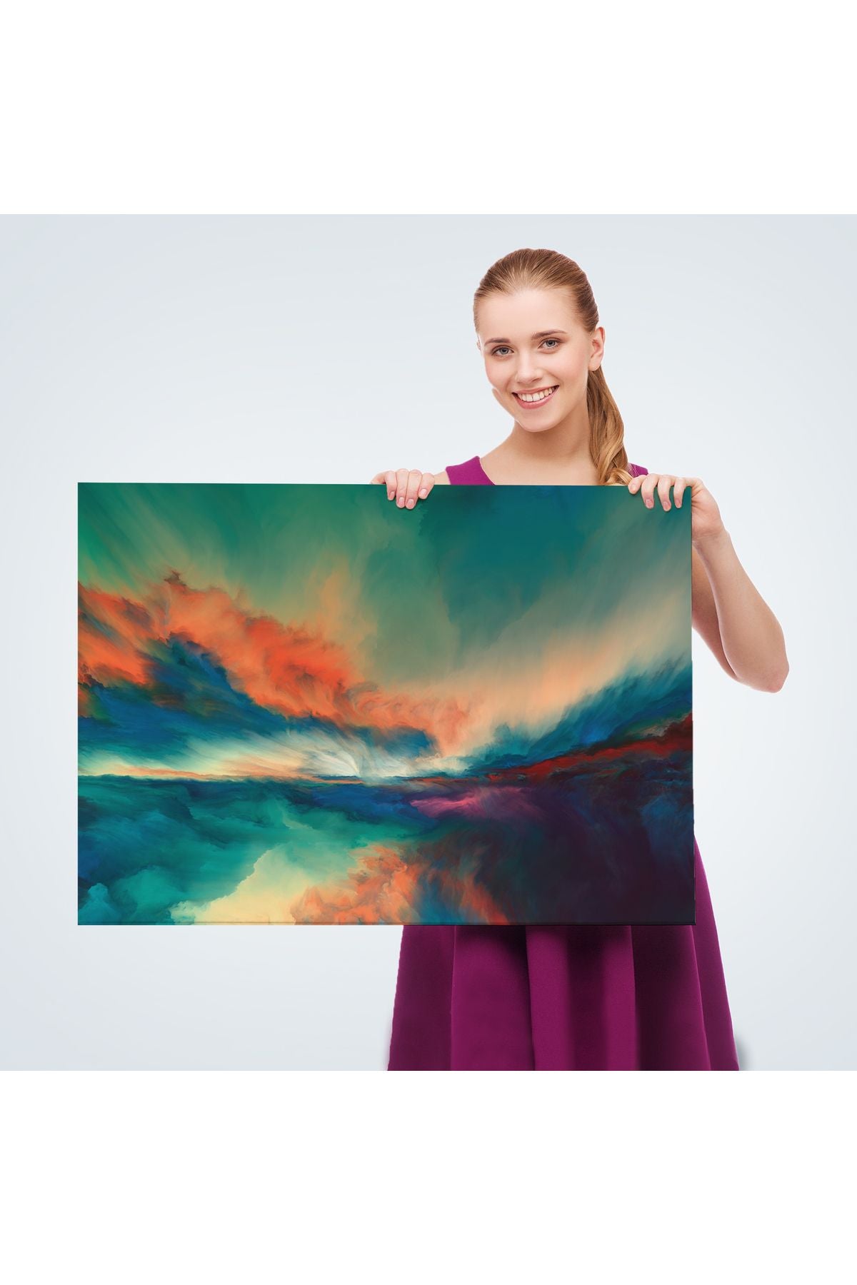 Gün Batımı Dekoratif Kanvas Duvar Tablosu-3596