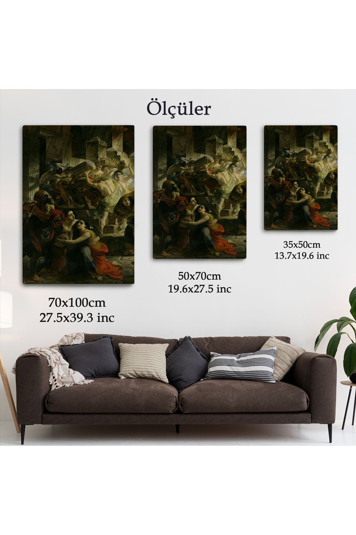 Pompeii'nin Son Günü Karl Pavlovich Bryullov Kanvas Tablo-6362