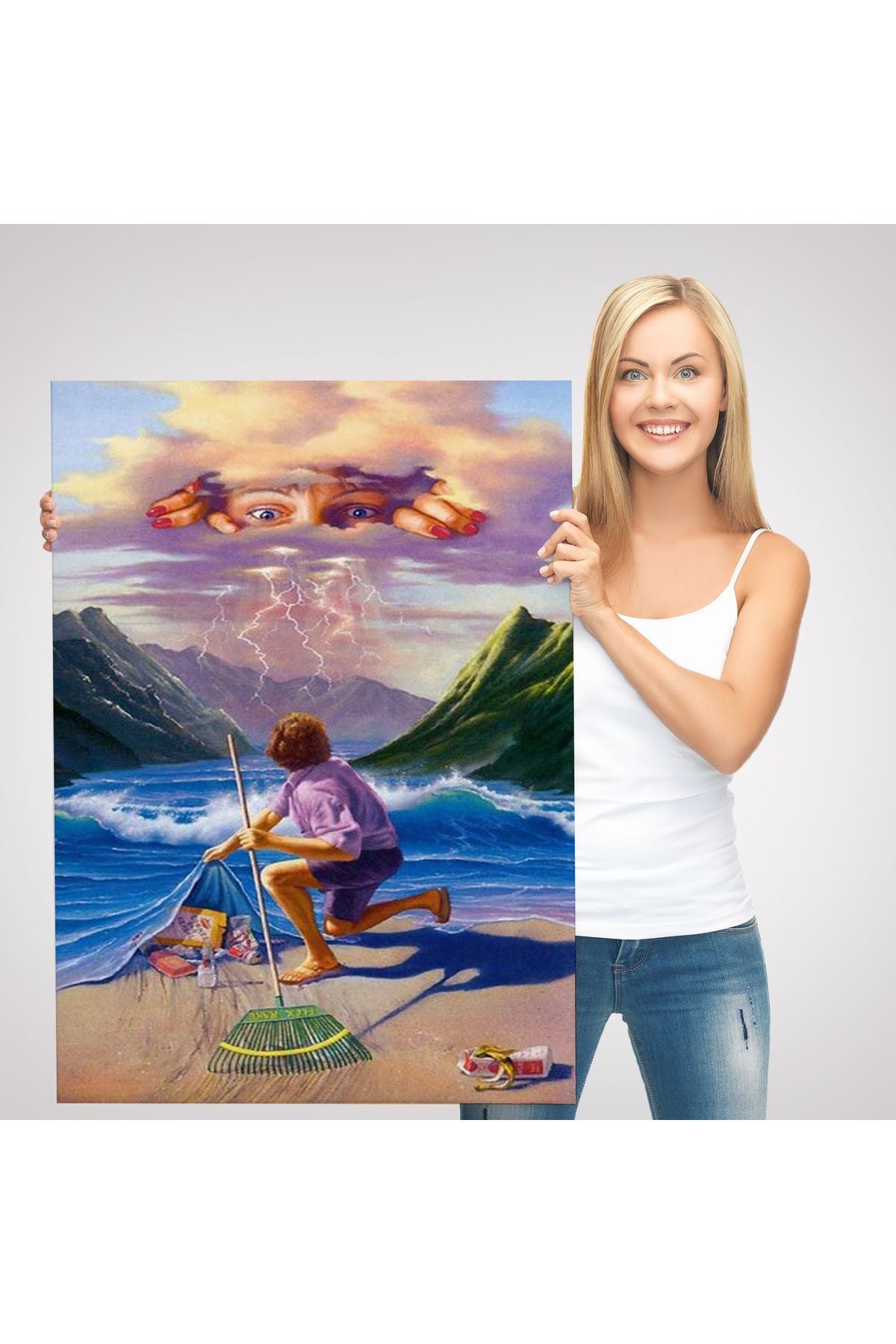 Çevre Temizliği Temalı Duvar Tablosu-6075