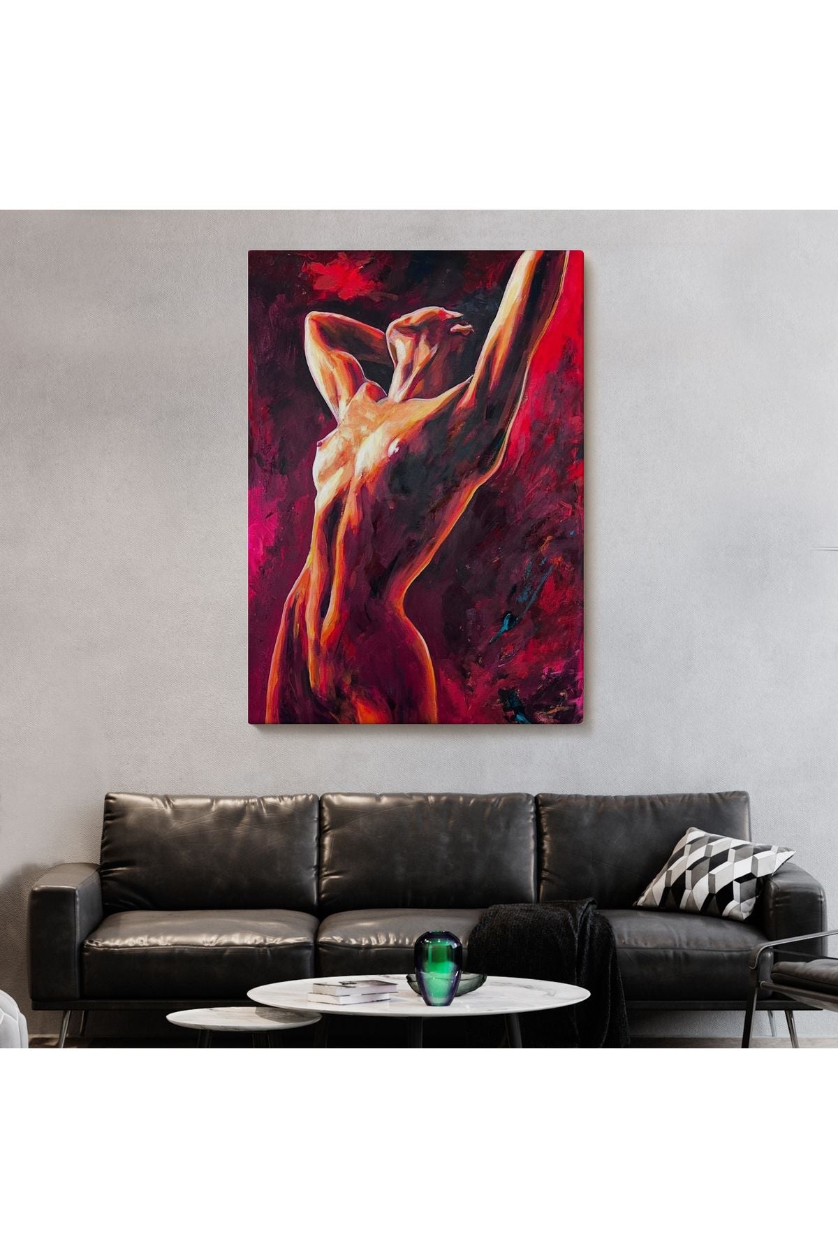 Dans Eden Çıplak Kadın Dekoratif Duvar Tablosu-6399