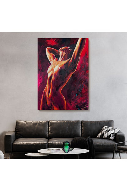 Dans Eden Çıplak Kadın Dekoratif Duvar Tablosu-6399