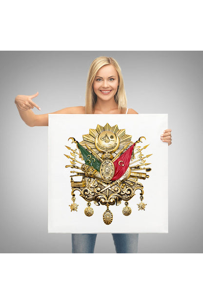 Osmanlı Tuğrası Dekoratif Kanvas Tablo-5805