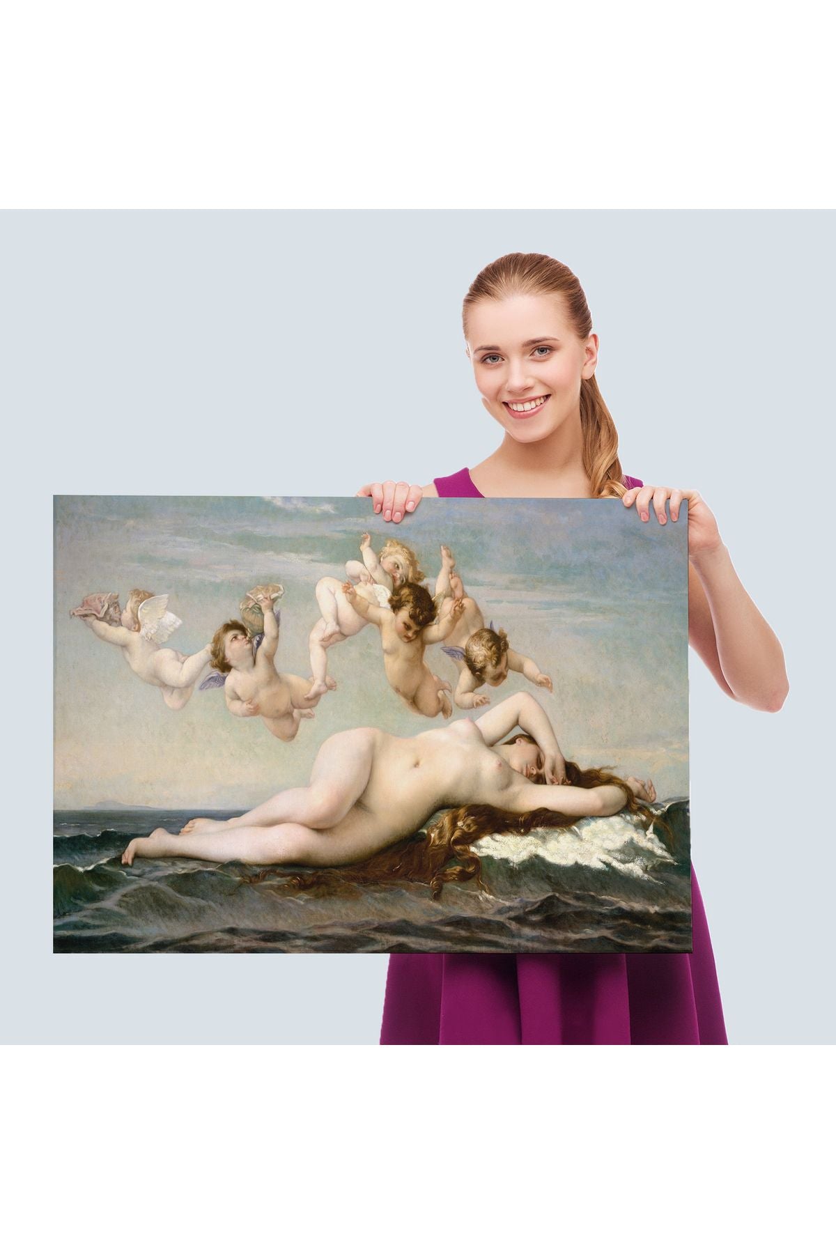 Alexandre Cabanel'in Venüsün Doğuşu İsimli Eseri Kanvas Tablo, The Birth Of Venus-5028