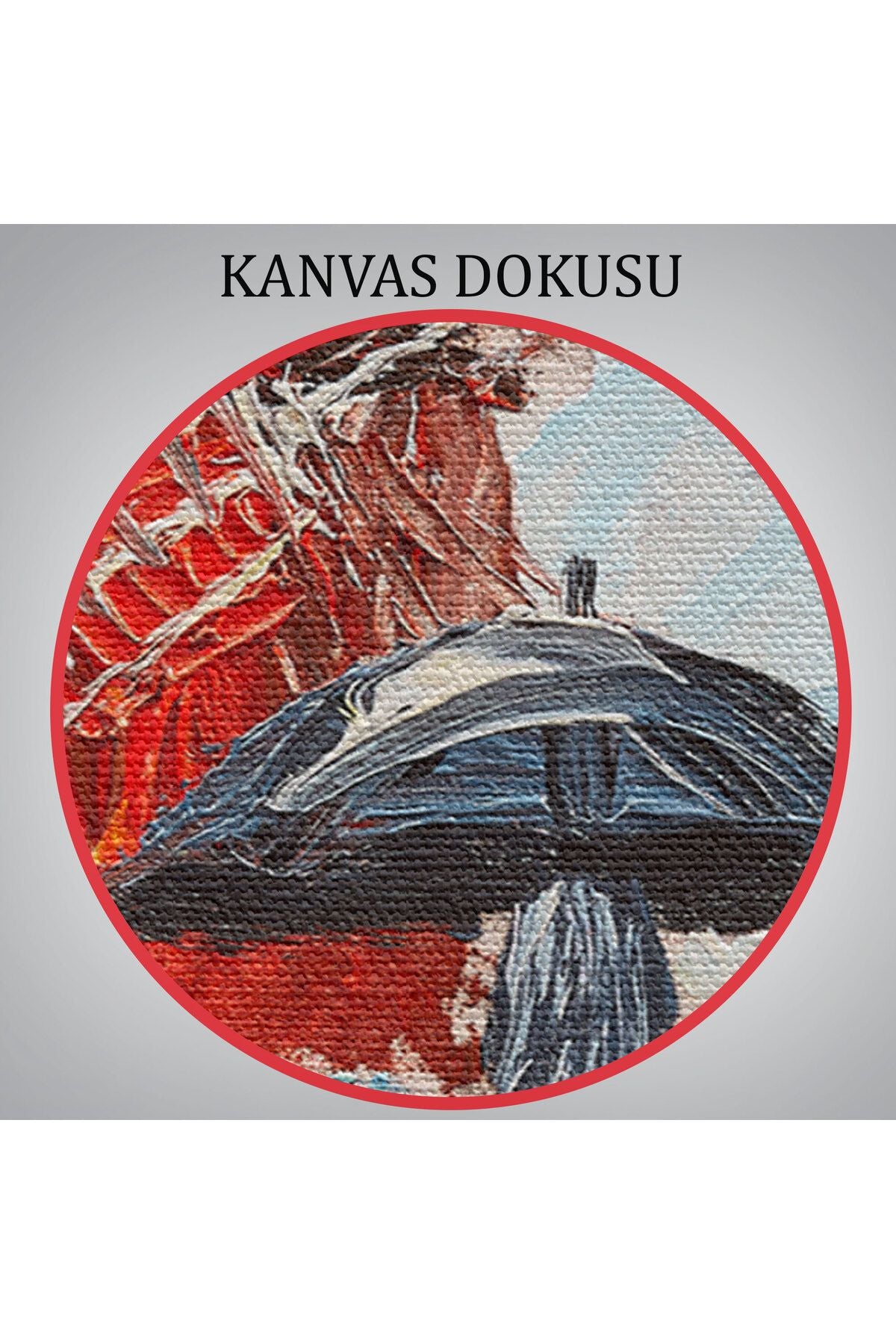 Paris de Yağmur da Yürüyen Kadın Yağlıboya Görünüm Dekoratif Kanvas Duvar Tablosu-5844