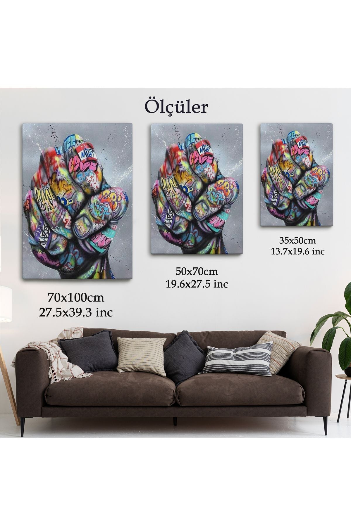 Punch Banksy Kanvas Tablo-5310