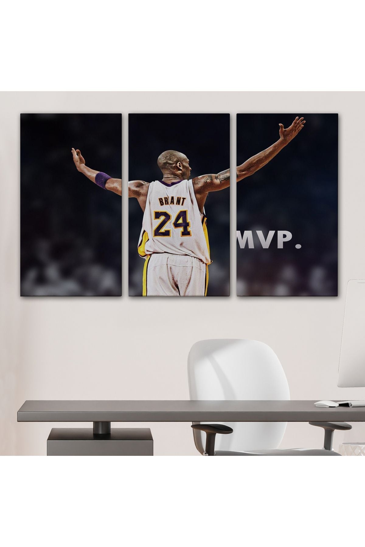 SZ KVS1-Dekoratif Duvar Tablosu-Kobe Bryant Black Mamba Lakers'ta Kanvas Tablo 5152