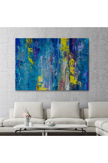 Soyut Yağlıboya Görünüm Dekoratif Kanvas Duvar Tablosu-3717