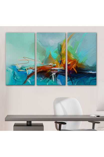 Çağdaş Sanat Soyut Yağlıboya Görünüm Dekoratif Tablo-3614