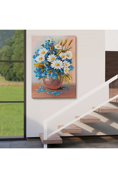 Vazodaki Mavi Betaz Çiçekler Tablo-5975