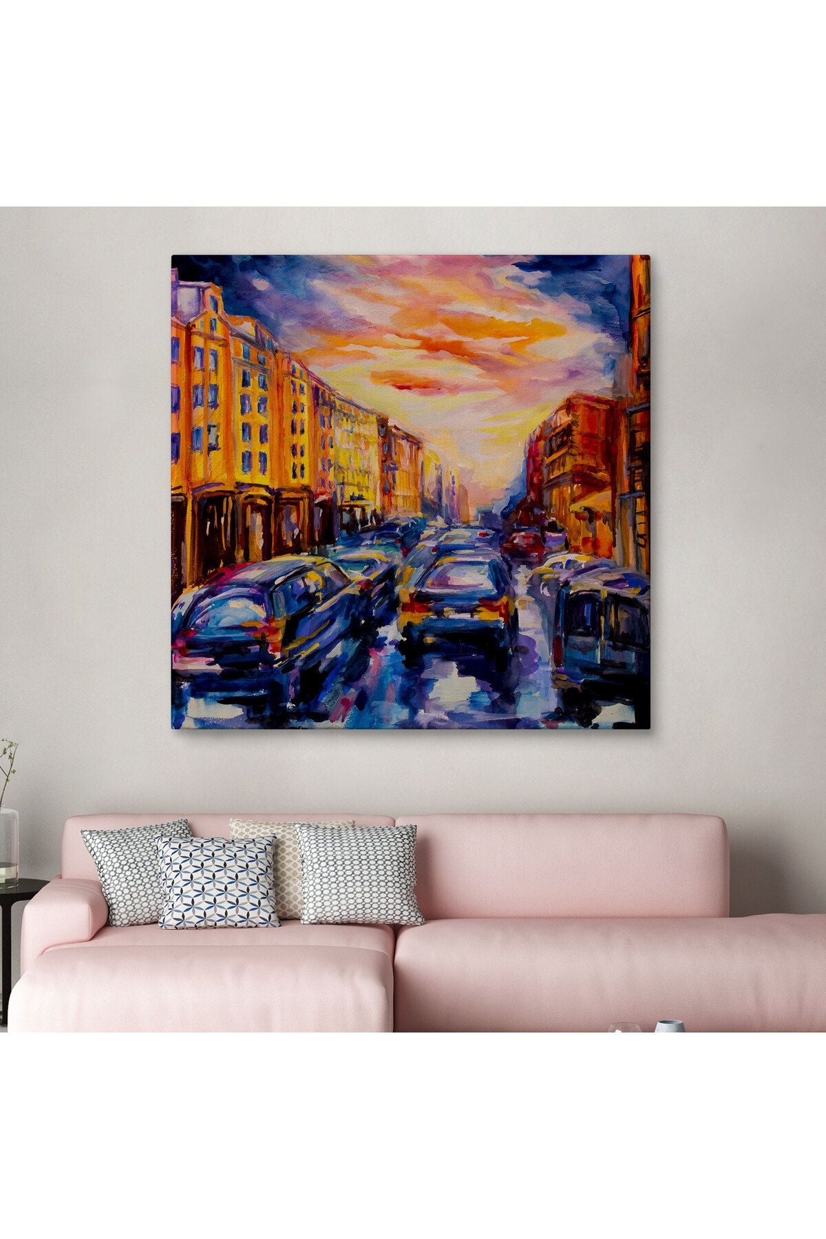 Şehir Trafiği Kanvas Tablo-5901