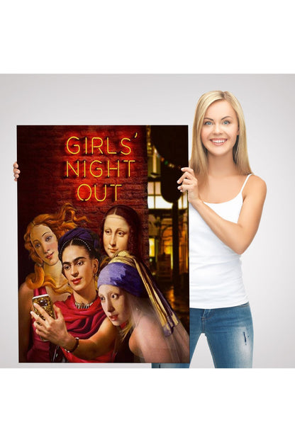 Kızlar Gecesi, Girls Night Out, Dekoratif Duvar Tablosu-6112