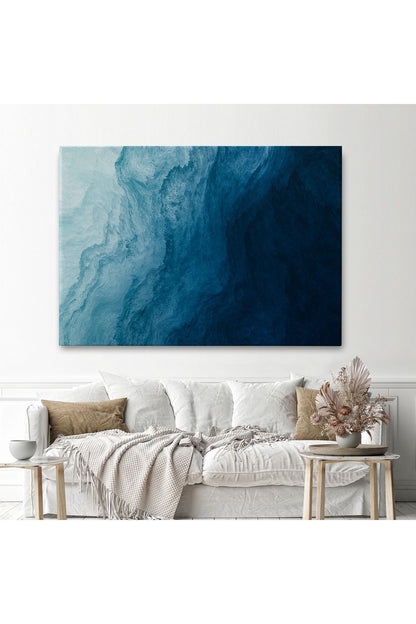 Okyanus Katmanları Soyut Modern Görüntüsü Kanvas Tablo-5043