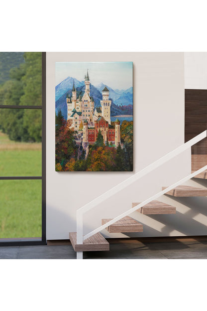 Bavyera Almanya Neuschwanstein Kalesİ Kanvas Tablo-5980