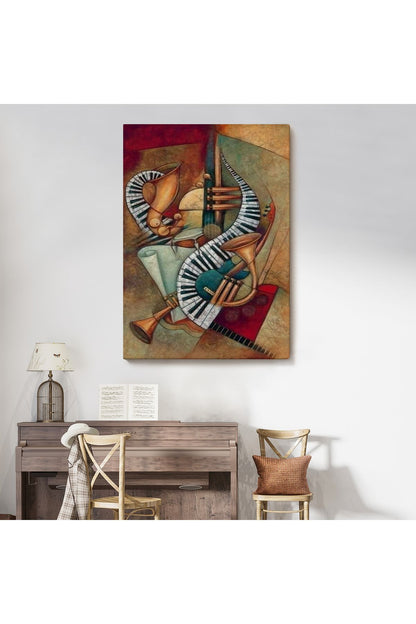 Müzik Aletleri Sürreal Tablosu-6487