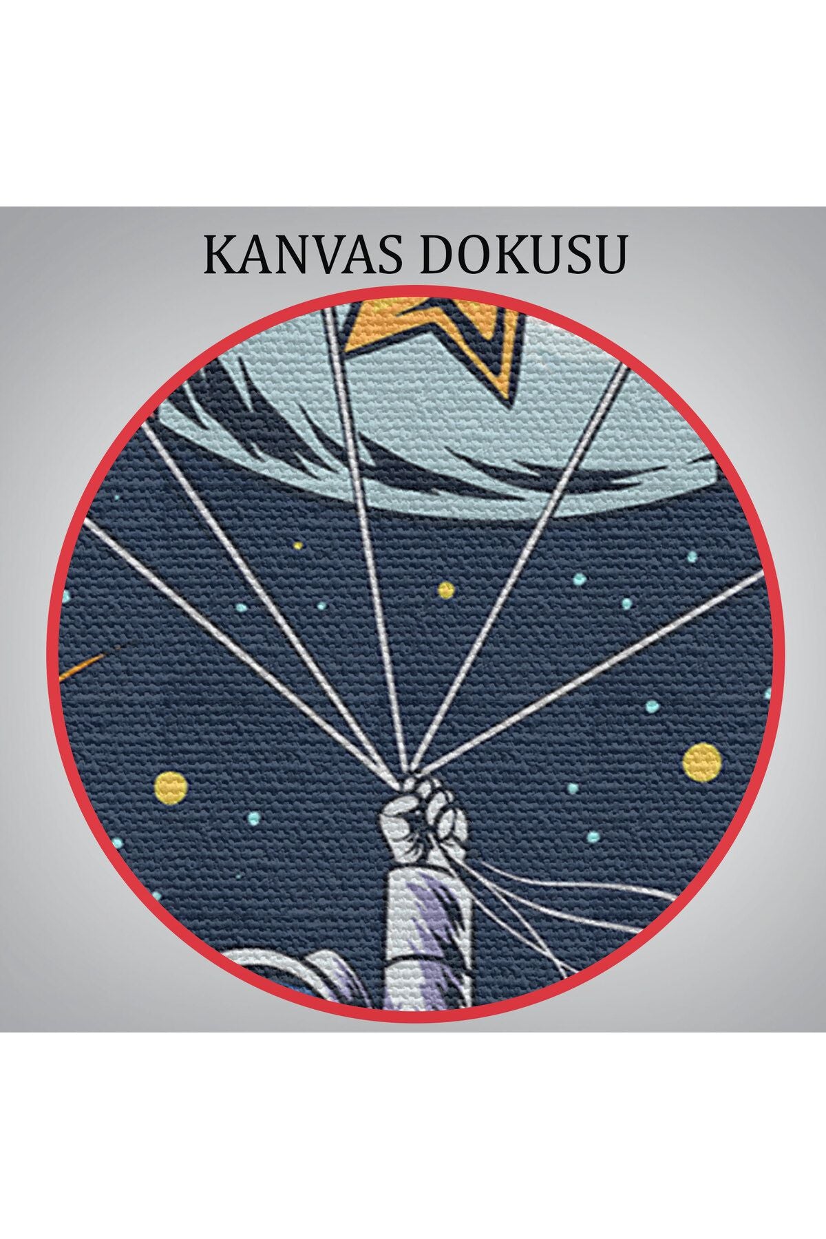 Ay ve Gezegenler İle Uçan Astronot Tablo-5097