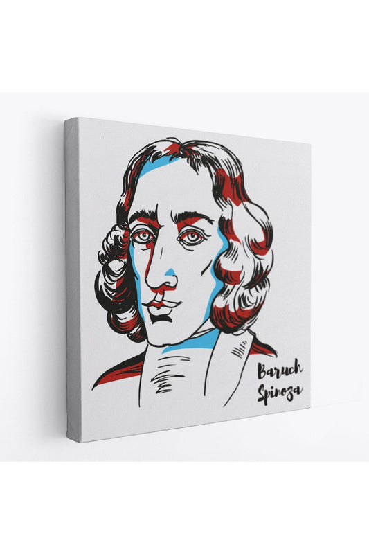 Özel Tasarım Baruch Spinoza Dekoratif Kanvas Tablo-5818
