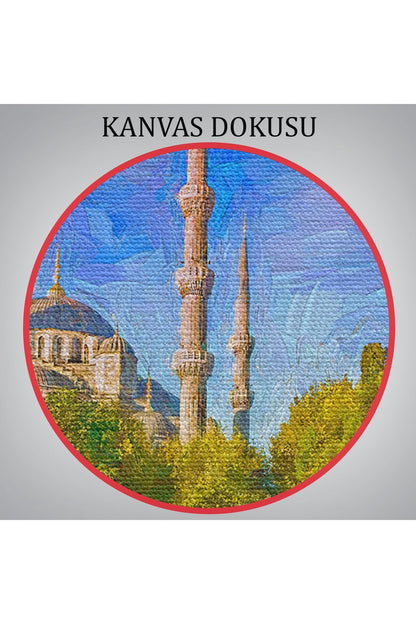 Sultan Ahmet Camii Yağlıboya Görünüm Kanvas Tablo-3694