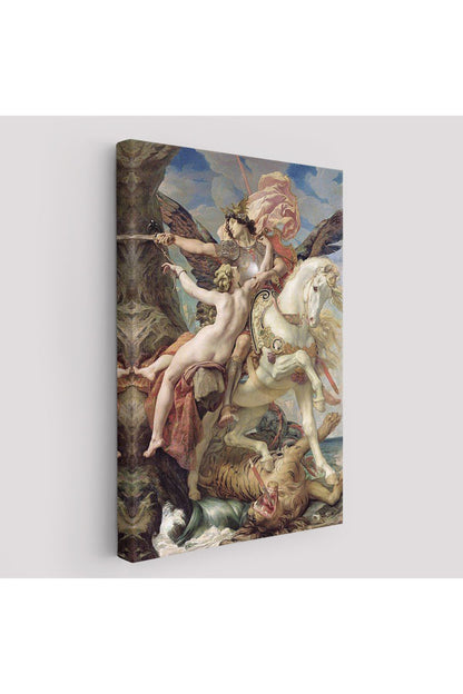 Ruggiero ve Angelica Kurtuluş Eseri Dekoratif Duvar Tablosu-6139