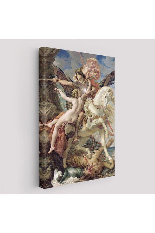 Ruggiero ve Angelica Kurtuluş Eseri Dekoratif Duvar Tablosu-6139