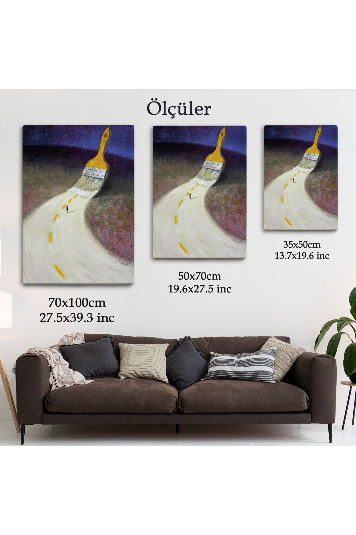 YB HG Kendi Yolunu Çiz Duvar Tablosu-6071