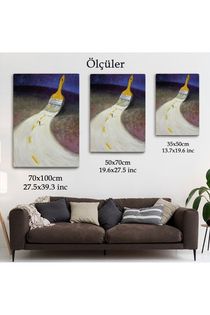 YB HG Kendi Yolunu Çiz Duvar Tablosu-6071