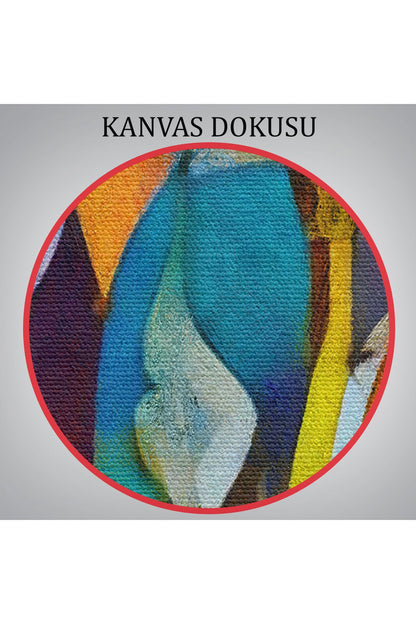Modern Tarz Soyut Yağlıboya Görünüm Dekoratif Kanvas Duvar Tablosu-3522