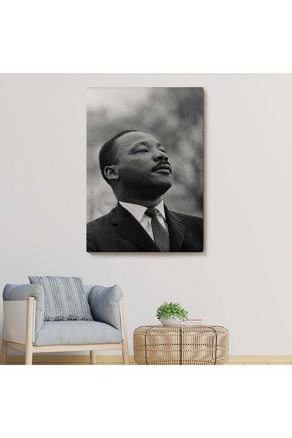 Martin Luther King Dekoratif Kanvas Duvar Tablosu-6374